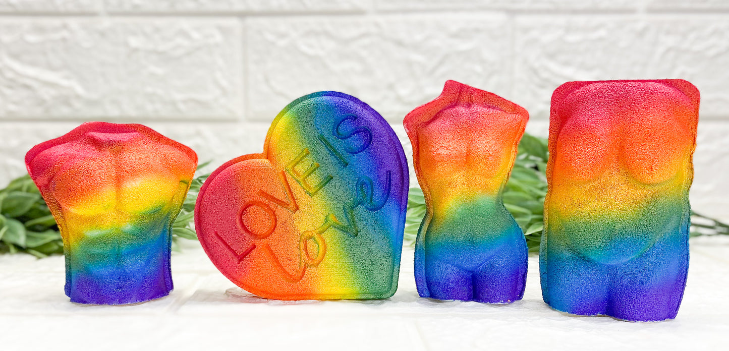 Pride Plus Sized Female Bust Bath Bomb