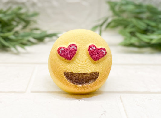 Heart Eye Emoji Bath Bomb