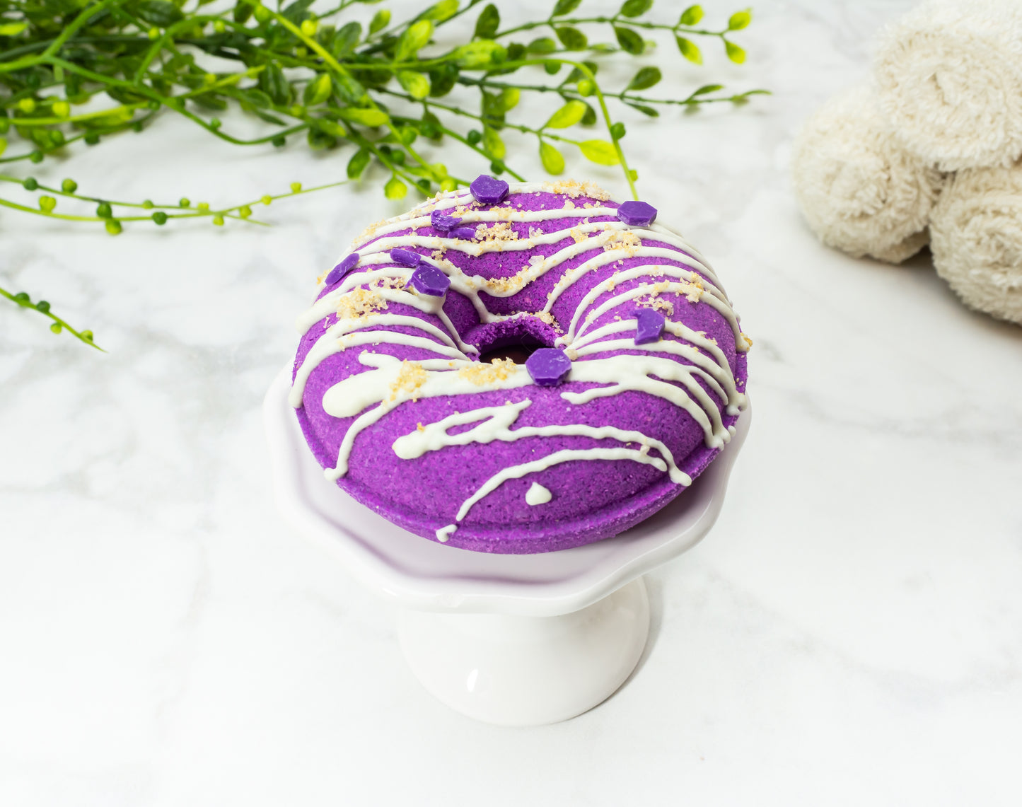 Sea Salt and Orchid Donut Bath Bomb - Divine Goddess Soaps