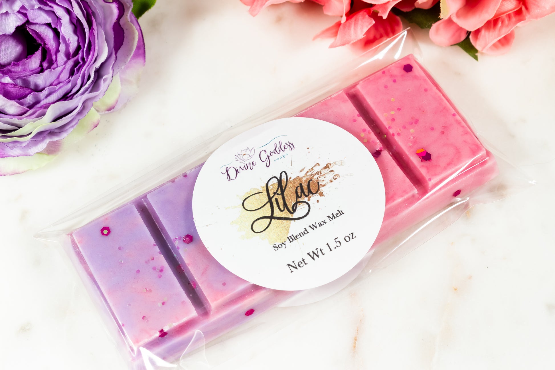 Lilac Wax Melt Snap Bar - Divine Goddess Soaps