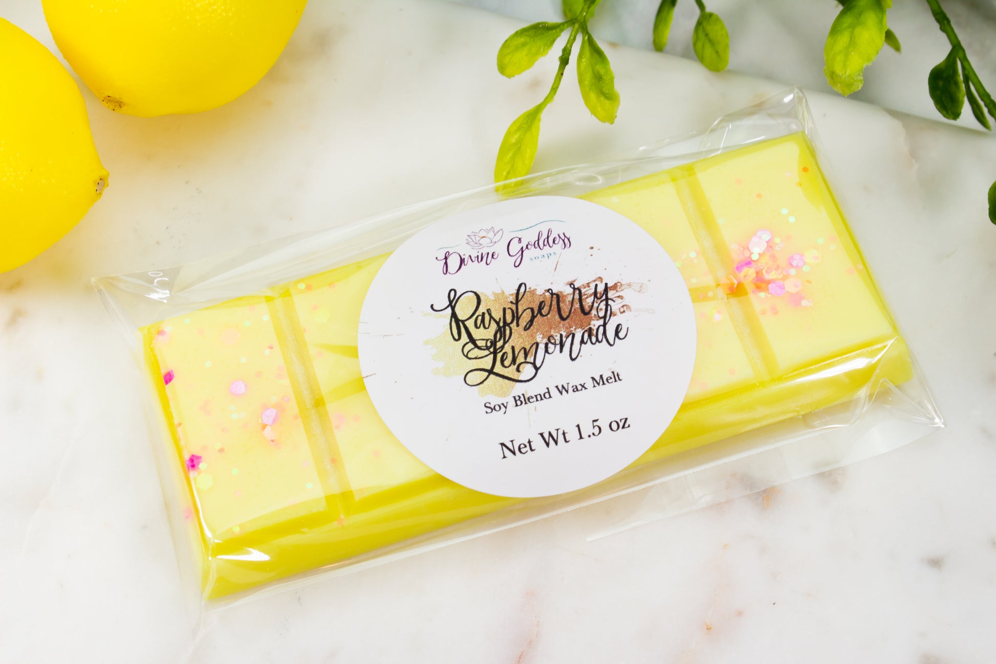 Raspberry Lemonade Wax Melt Snap Bar - Divine Goddess Soaps