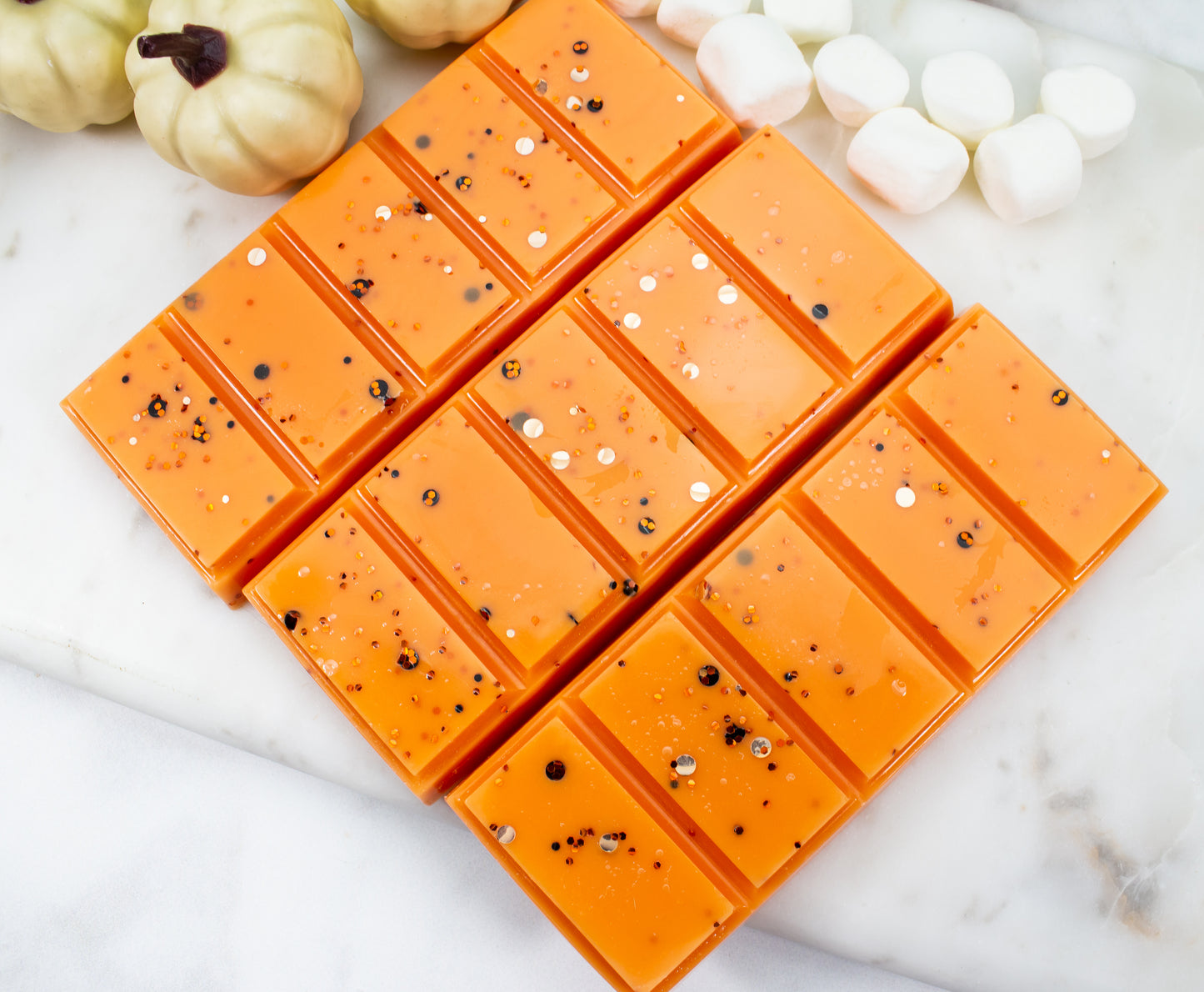 Sweet Pumpkin Marshmallow Wax Melt Snap Bar - Divine Goddess Soaps