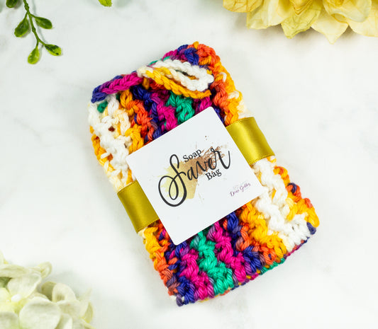 Sunshiny Soap Saver Bag - Divine Goddess Soaps