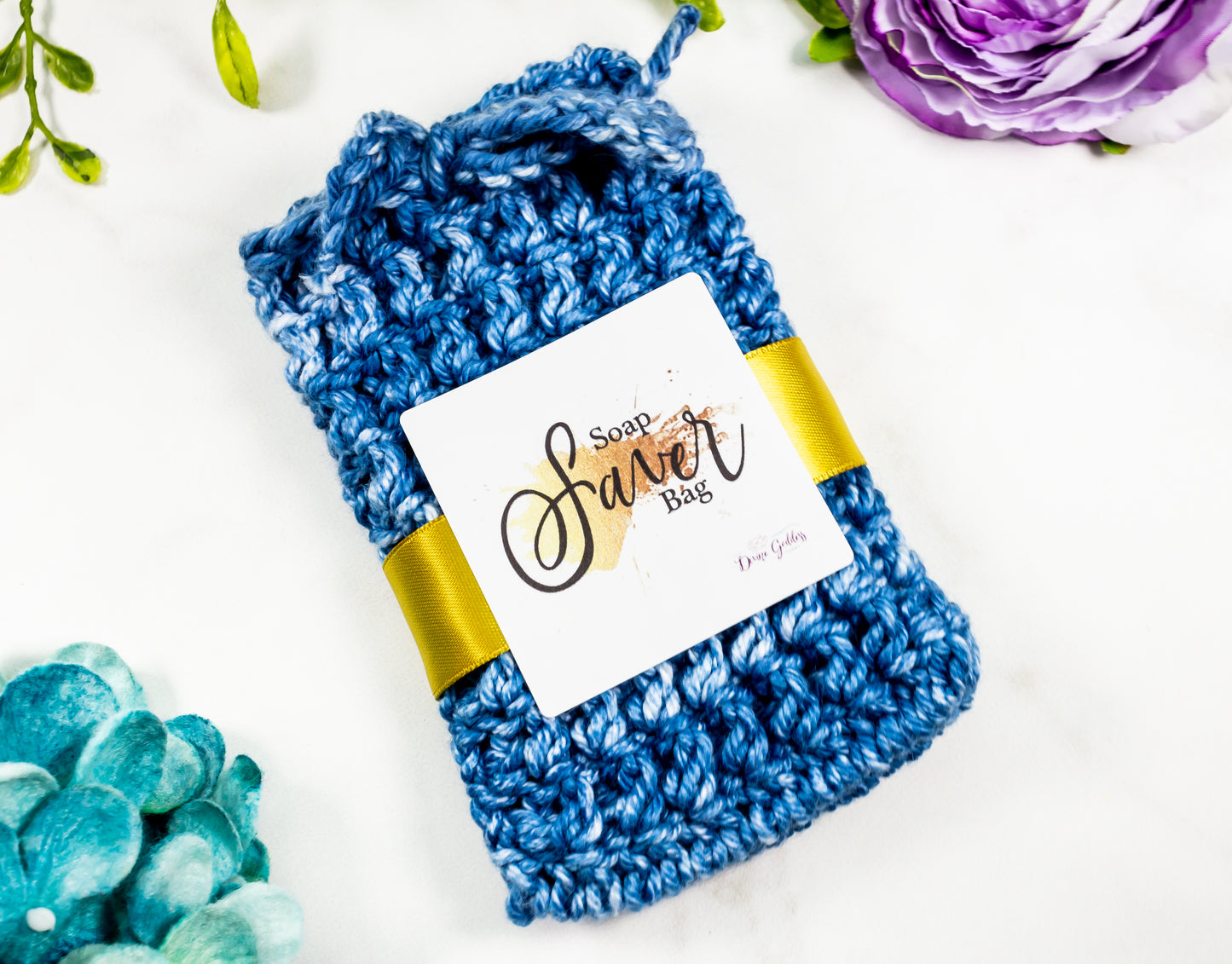 Denim Soap Saver Bag - Divine Goddess Soaps