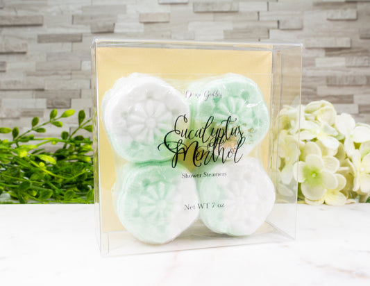 Eucalyptus Menthol Shower Steamers - Divine Goddess Soaps