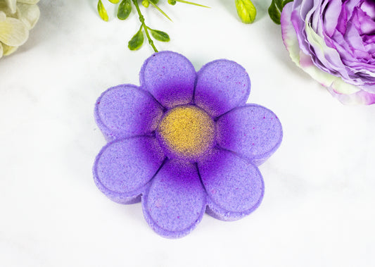 Grape Candy  Flower Bath Bomb - Divine Goddess Soaps