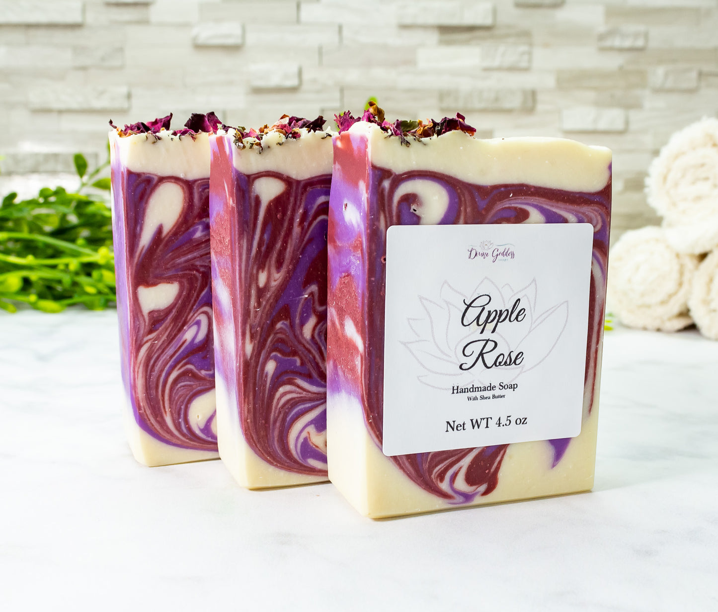 Apple Rose Handmade Bar Soap