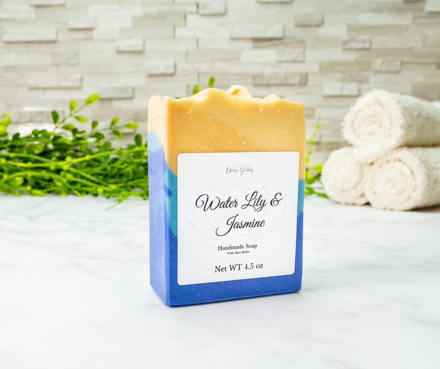 Water Lily and Jasmine Handmade Bar Soap