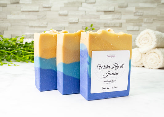 Water Lily and Jasmine Handmade Bar Soap