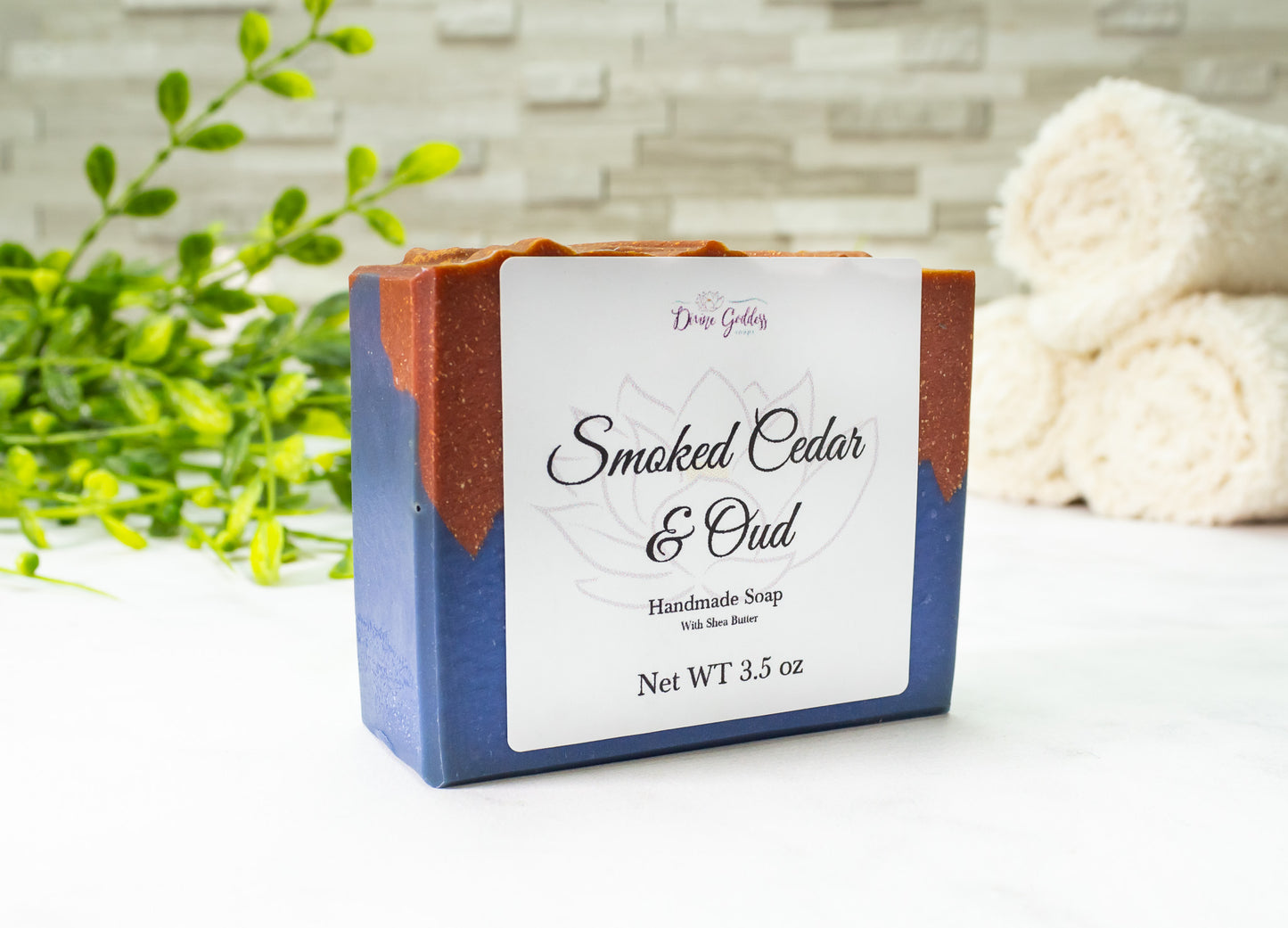 Smoked Cedar & Oud Handmade Bar Soap