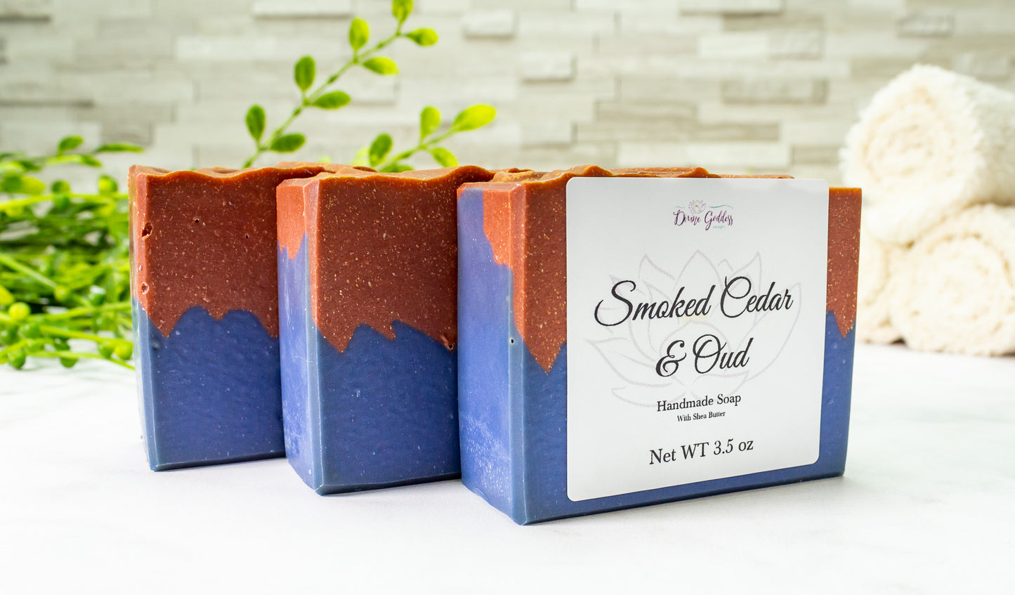 Smoked Cedar & Oud Handmade Bar Soap