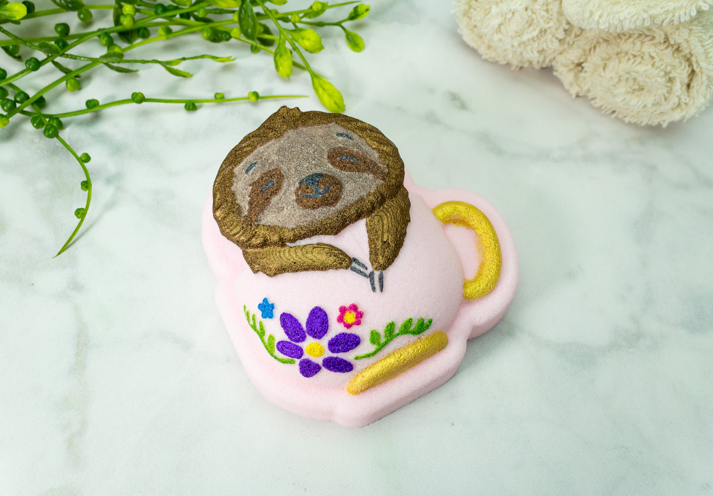 Sloth in a Teacup Large Bath Bomb