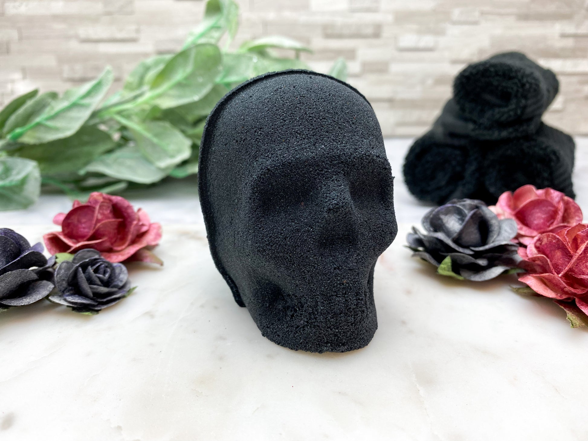 Red Rose Soap and Black Scull Gift Set - Divine Goddess Soaps