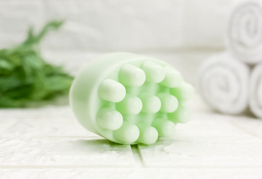 Cucumber Basil Mint Luffa Massage Soap Bar