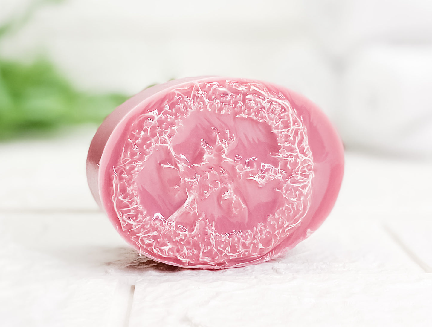 Rose Nymph Luffa Massage Soap Bar