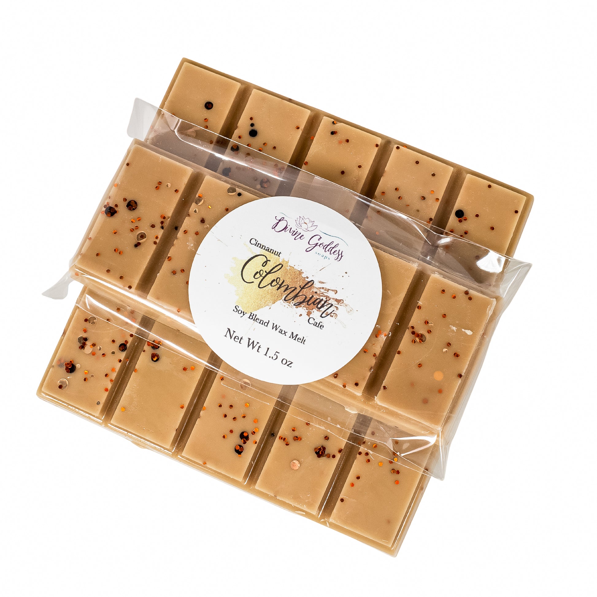 Cinnanut Columbian Cafe Wax Melt Snap Bar - Divine Goddess Soaps